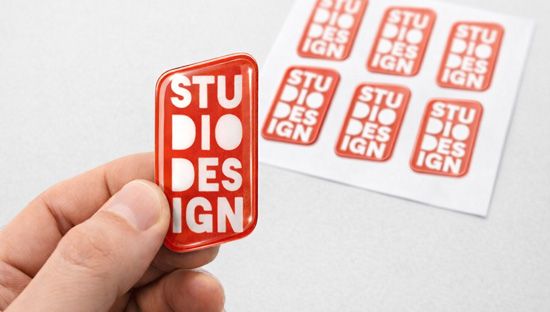 Pegatinas con gota de resina relieve 3D doming bossing